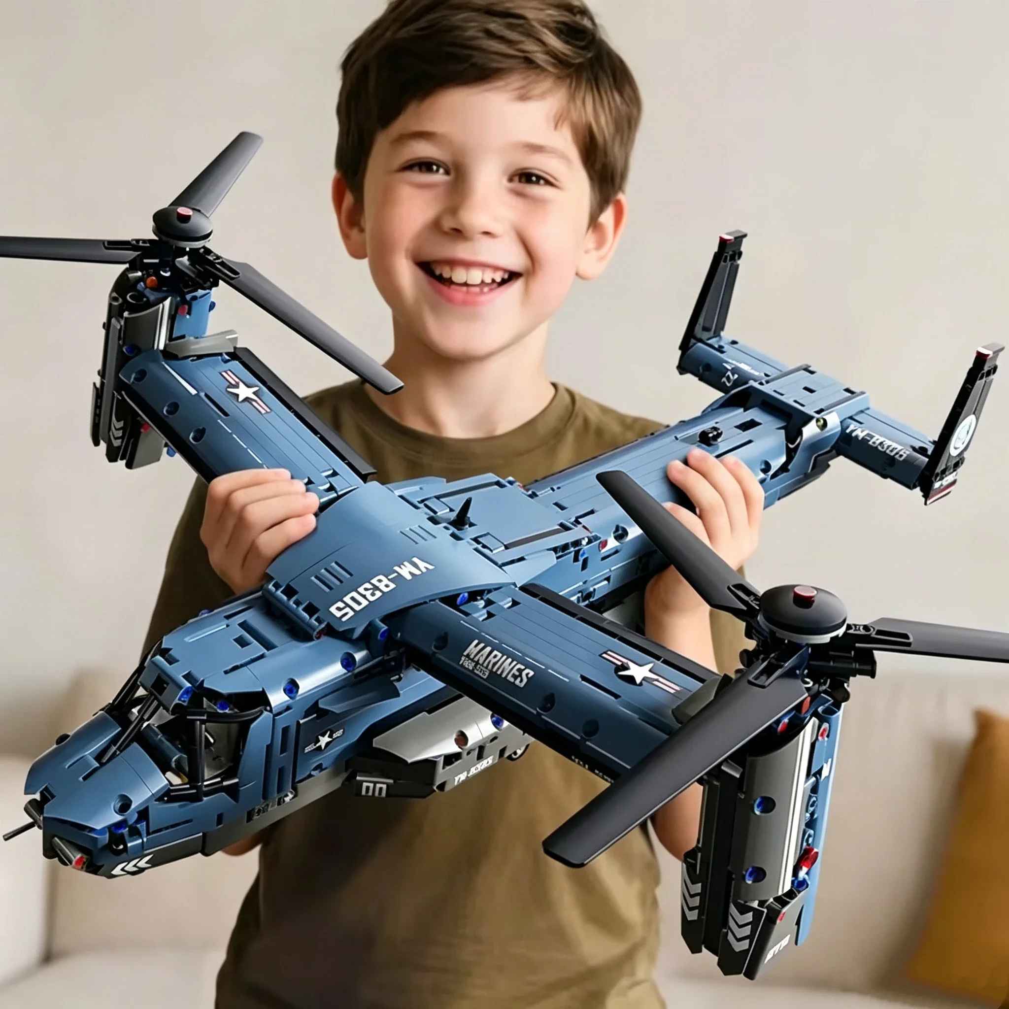 Jjrc Drone X12 - Военный конструктор V-22 Osprey с наклонно-роторной