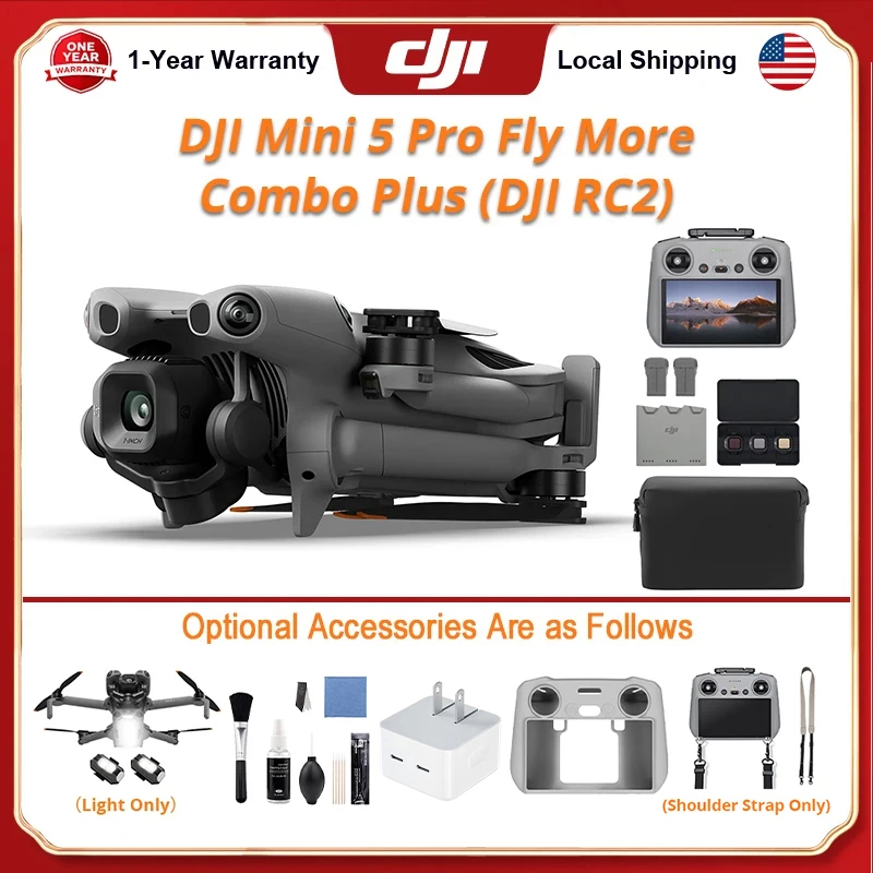 DJI Mini 5 Pro Fly More Combo  – обзор и цена Drone Strobe Light